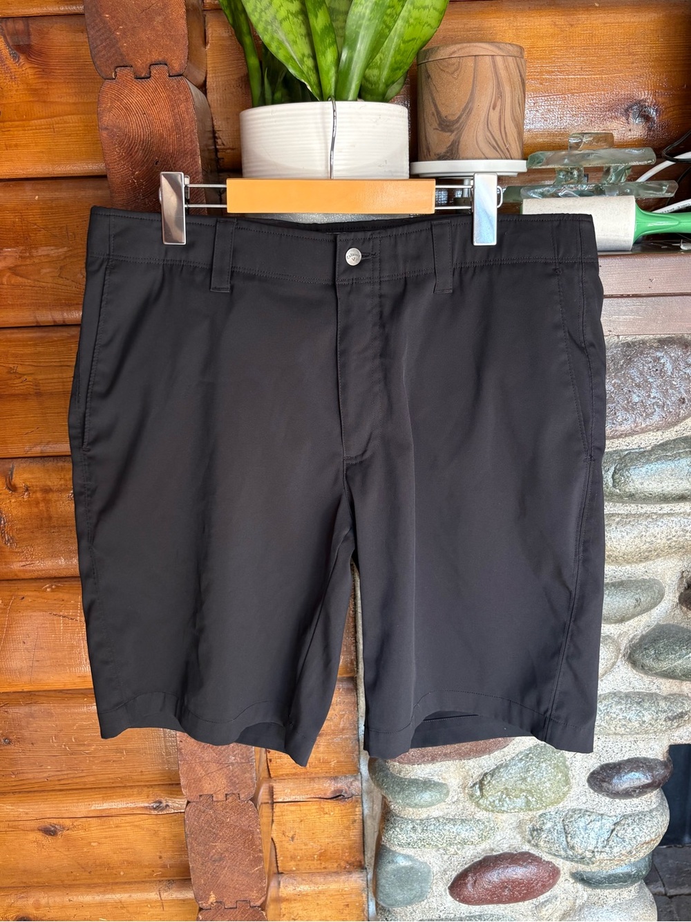 Callaway Men’s Black Stretch Golf Shorts Size 34 10” Inseam